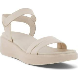 ECCO Flowt Wedge LX W - Sandaler i læder med kilehæl til damer - Beige - Size: 40 (UK 6.5-7)