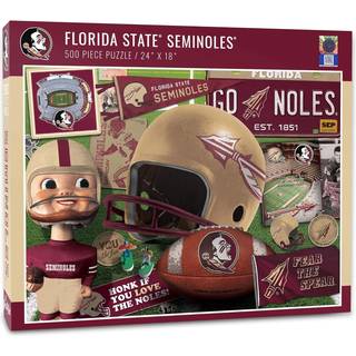 Youthefan NCAA Florida St Seminoles Retro Series Puzzle - 500 stykker Team farver store