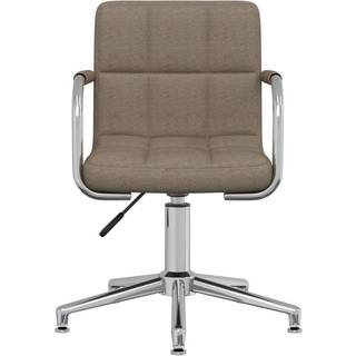 Drejelig Kontorstol Stof - Gråbrun