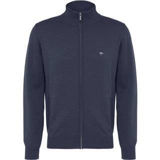 Fynch-Hatton Herren Cardigan blau unifarben