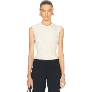 Agolde Ester ruched top - black - M