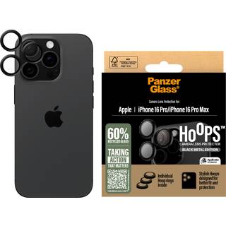 PanzerGlass iPhone 16 Pro/16 Pro Max Hoops camera Lens Protector, black ➞ På lager - klar til levering og afhentning