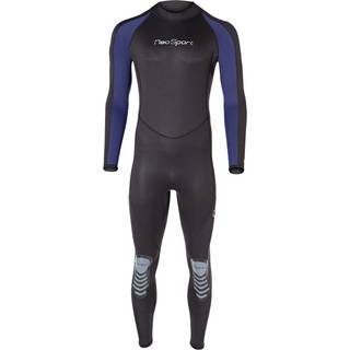 Neosport 3/2mm m?nds Neoprene Backzip Jumpsuits-Black/Blue-Medium