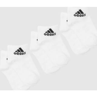 Tynde og lette ankelsokker, 3 par - White / Black - 31-33