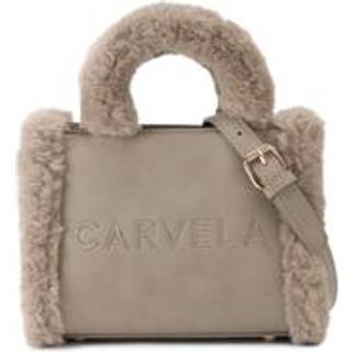 Carvela Carvela Grey Frame Micro Fur Bag