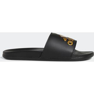 Adilette Comfort badesandaler - Core Black / Gold Metallic / Core Black - 46
