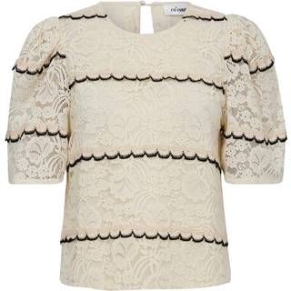 LoraCC Lace Bluse, Off White, XS