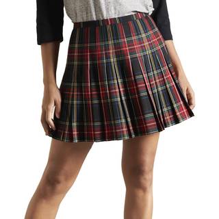 Superdry Superdry Vintage Ternet Plisseret Mini Nederdele