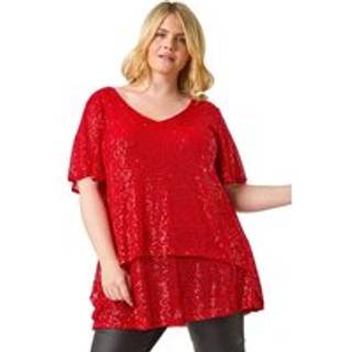 Roman Curve Flare Sleeve Pailletter TopEU 48 (UK 20)