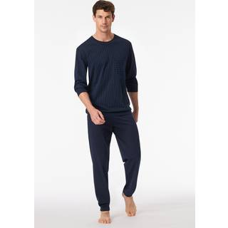 Schiesser Comfort Essentials Long Pyjamas - Darkblue - XX-Large * Kampagne *