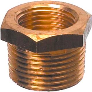 Reduceringsnippel Guidi Bushing, messing, 1 1/2" G (BSP) (indvendig) til 2" G (BSP) (udvendig)