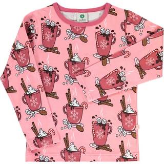 Småfolk Hot Chocolate Langærmet T-Shirt Bridal Rose 1-2 Y  Lyserød  1-2 år  kvinde
