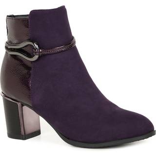 Lotus Lotus Purple Heeled Ankle Boots