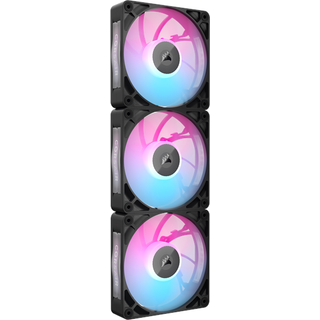Corsair iCUE LINK RX120 MAX RGB (3-pack) - Kabinet køler - 120mm - Sort med RGB LED lys - 36 dBA