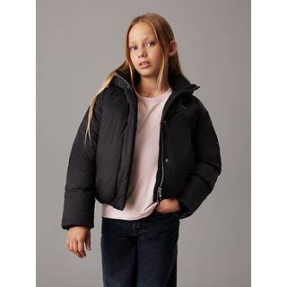 Cropped Puffer Jacket - Black - 6