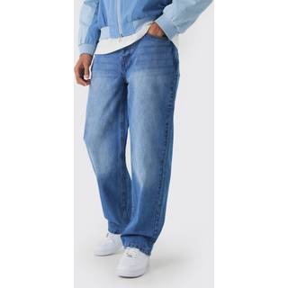 Mens Relaxed Rigid Jeans in Light Blue