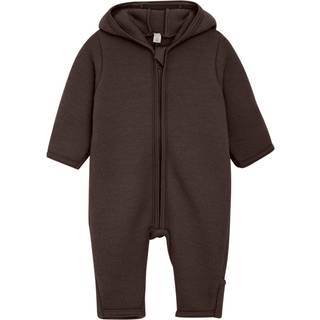 Huttelihut Ulddragt med Ører, Brown Melange, 56