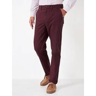 Crew Clothing Crew Clothing Company Red Slim Chinos Trousers