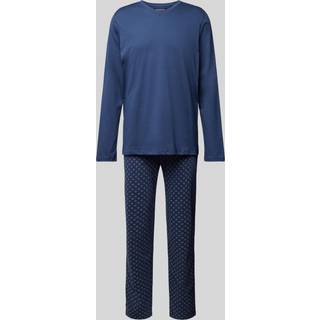 Schiesser Casual Essentials Long Sleeve Pyjamas - Navy-2 - X-Large * Kampagne *