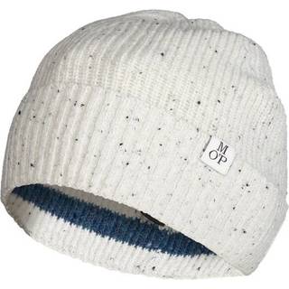 Marc O'Polo Herren Strickmütze weiß Baumwolle & Mix meliert