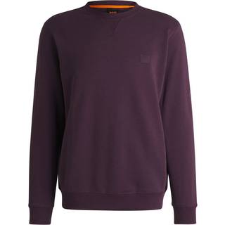 Sweater med regular fit i bomuldsfrotté med logomærke