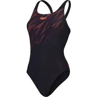 Women's HyperBoom Placement Muscleback Swimsuit Black/Red