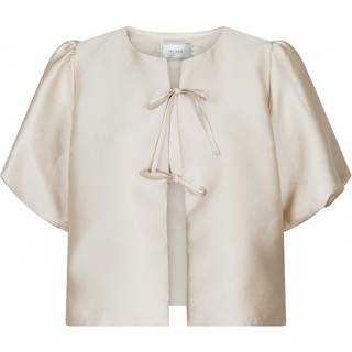 Neo Noir - Aska Dull Satin Blouse - Sand