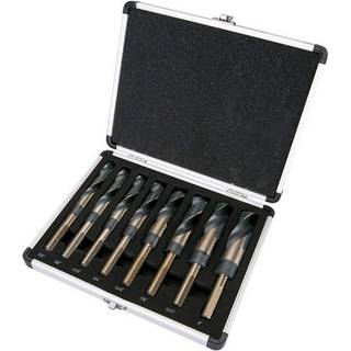 Xtremepowerus 8pc HSS Silver and Deming Drill Bits sat med metalkasse