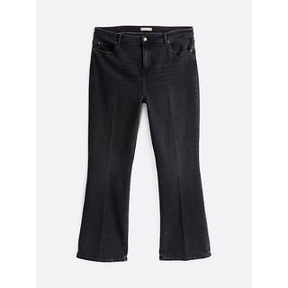 Curve Black Mid Rise Bootcut Jeans