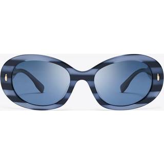 Tory Burch TY7214U 317780 53 Solbriller Kvinder Blue - Blue Line - 53mm