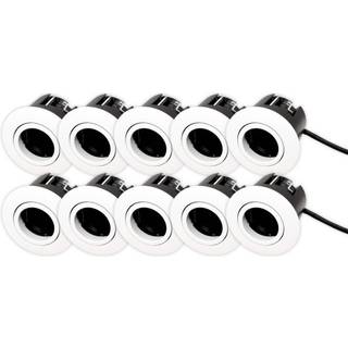 Scan Products D.T. Luna Quick install 2.0 10-pack ISO GU10 Mat Hvid Indendørs/udendørs IP44