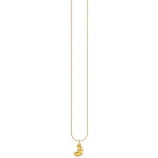 Thomas Sabo KE2229-413-39-L45V Damen-Kette mit Croissant-Anhänger vergoldet