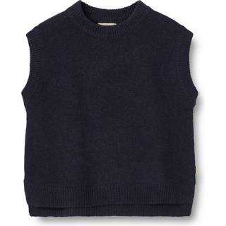 Cuba Knit Vest, Navy, 104 cm