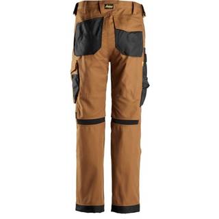 Snickers 6324 allroundwork, canvas+ stretch arbejdsbukser+ brun/sort 170