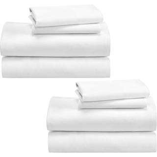 Californiens design den 100% bomuld 2-pakker til sheet i fuld størrelse blød og holdbar dyb lomme i fuld størrelse ark sæt det fulde ark sæt med