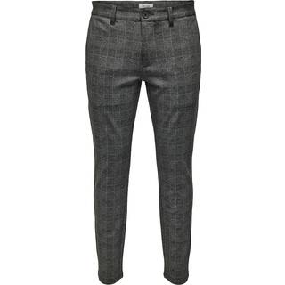ONLY & SONS MARK PANTS CHECK Black