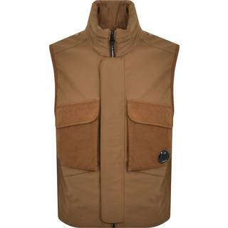 CP Company Outerwear Vest Gilet Brown