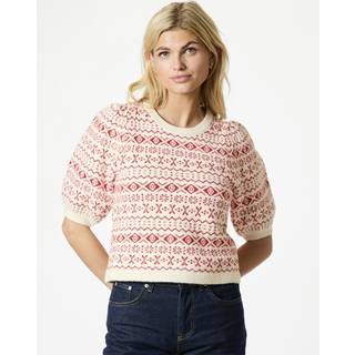 Abi Vintage Knit Bluse, Red, 38