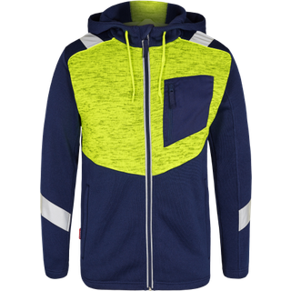ENGEL Cargo strik cardigan Blue Ink/Gul 8870-256 5XL