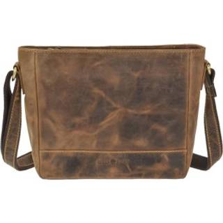 Schultertasche Leder 29x21cm "Vintage" antikbraun | Greenburry 1532-25
