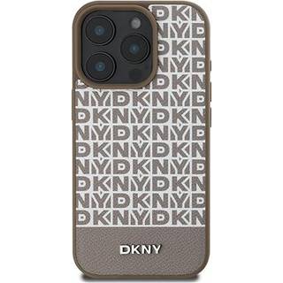 iPhone 16 Pro DKNY Repeat Pattern Bottom Stripe Cover - MagSafe-kompatibel - Brun