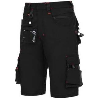 Nitras 7700  MOTION TEX PRO FX Sorte Stretch arbejds shorts med reflekser