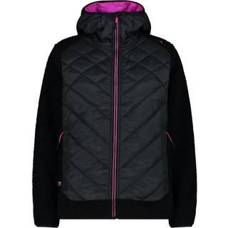CMP Women's Jacket Hybrid Fix Hood 34P2386 Syntetisk jakke Damer størrelse 34 farve sort