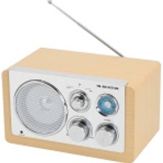 Denver AM/FM analog radio Ljust trä