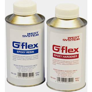 Flydende epoxy West System G/FLEX 650-32 Toughened Epoxy, 1 liter (2 x 500 ml)