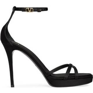 Valentino Garavani Eveninglam 120 satin platform sandals - black - EU 39
