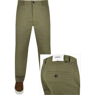 Farah Vintage Norwood Regular Chino Trousers Green