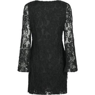 Neo Noir Luni Mesh Flower Kjole - Sort - str. 36