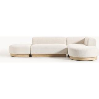 Modulær hjørnesofa Natalie i Teddy-Bouclé