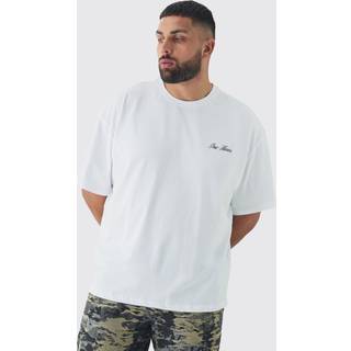 Mens White Plus Oversized High Build Limited Edition T-Shirt